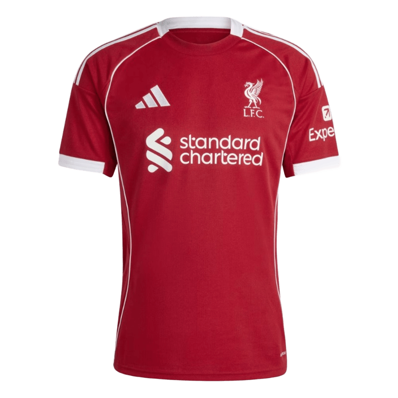 Camisa Adidas Liverpool I 25/26 Oficial Adulto