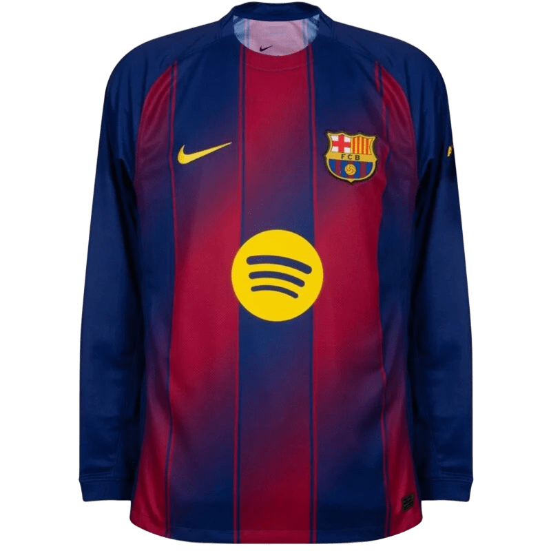 Camisa Nike Barcelona I ML 2025 26 Adulto